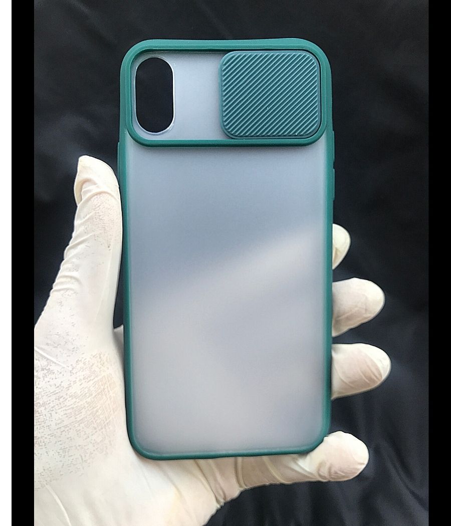 Dark Green Shutter case for Apple Iphone X/XS