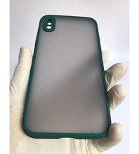 Load image into Gallery viewer, Dark Green Camera Protector smoke case for Apple Iphone X/XS
