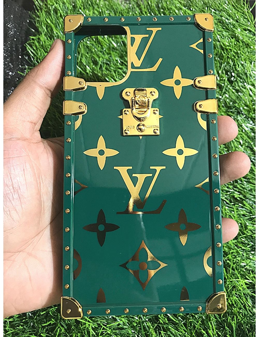 Green LV Gloss Premium case for Apple Iphone 11 Pro – Caselolo