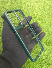 Load image into Gallery viewer, Green metal lense transparent case for OnePlus Nord 2
