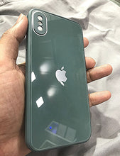 Load image into Gallery viewer, Green glass camera protector premium case for Apple Iphone X/Xs
