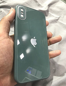 Green glass camera protector premium case for Apple Iphone X/Xs