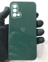 Load image into Gallery viewer, Green glass camera protector premium case for OnePlus Nord CE
