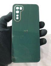 Load image into Gallery viewer, Green glass camera protector premium case for OnePlus Nord
