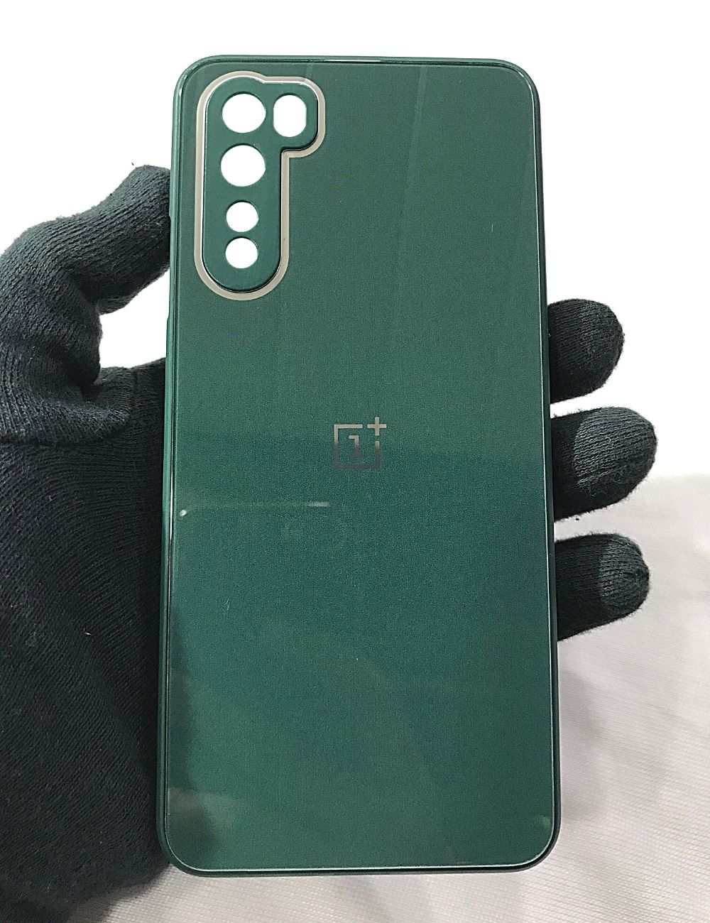 Green glass camera protector premium case for OnePlus Nord