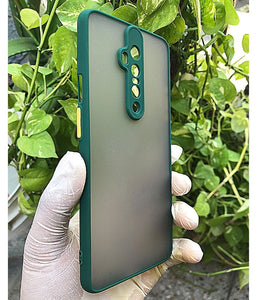 Dark Green Camera Protector Smoke case for OnePlus 7T Pro