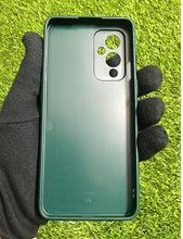 Load image into Gallery viewer, Green glass camera protector premium case for OnePlus 9
