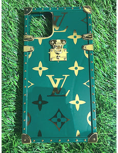 Green LV Gloss Premium case for Apple Iphone 11