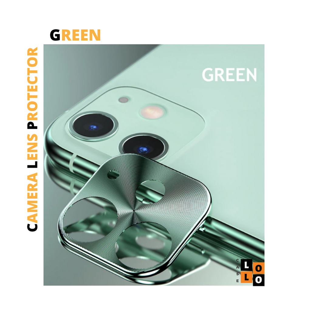 Green Alloy Camera Lens Protector for Apple Iphone 11