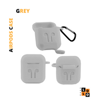 Load image into Gallery viewer, Grey Silicone Case for AirPods 1/2
