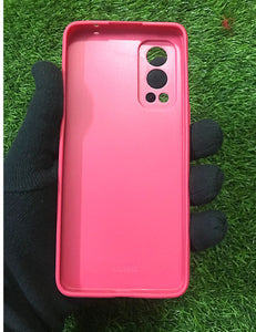 Hot Pink glass camera protector premium case for OnePlus Nord 2