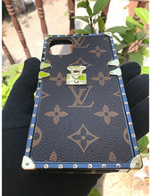 Load image into Gallery viewer, Square LV Leather Premium case for Apple Iphone 12 pro
