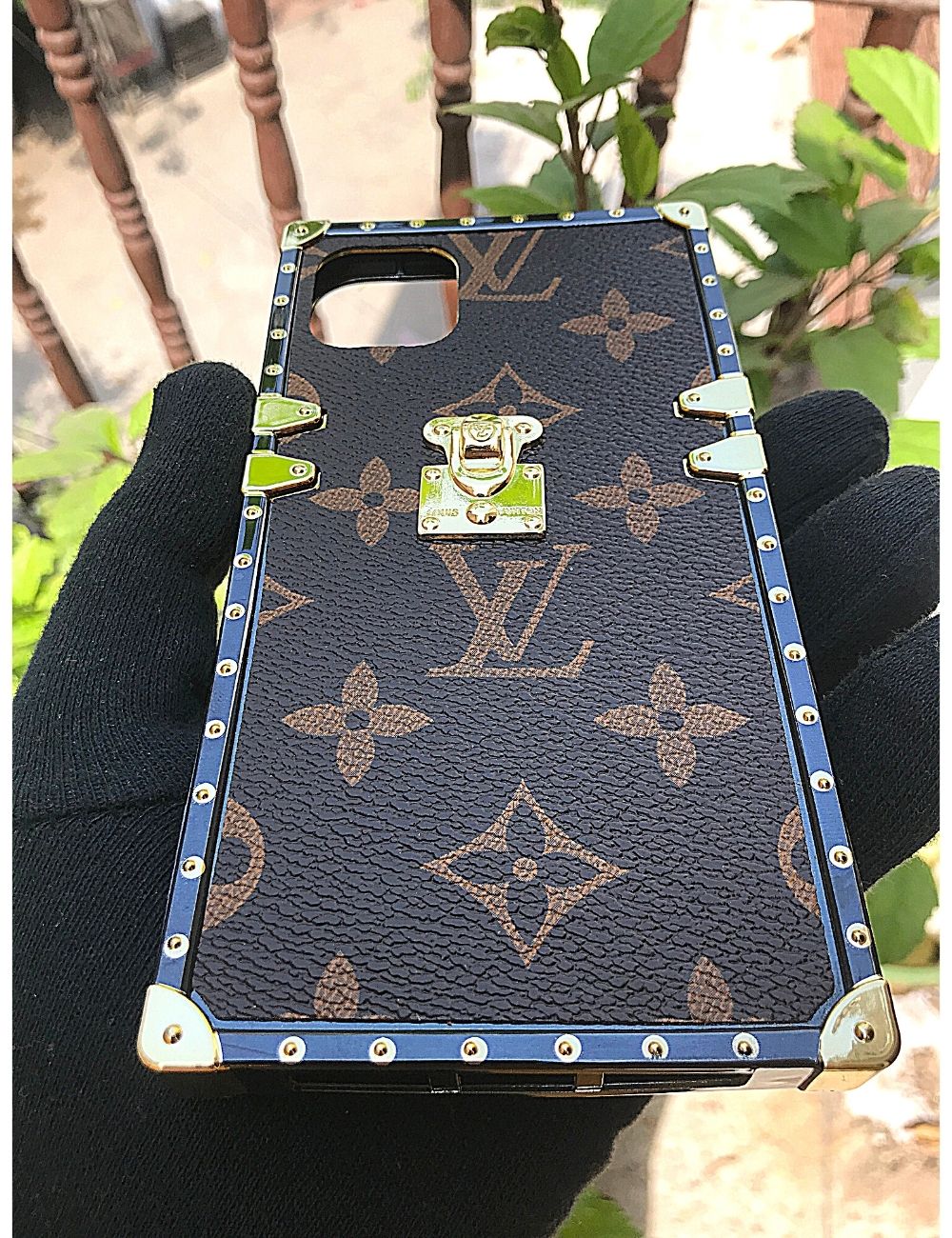 BROWN LOUIS VUITTON LEATHER case for Apple Iphone 12 – Caselolo