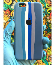 Load image into Gallery viewer, Blue Rainbow Luxury silicone case for Apple Iphone 6/6s

