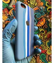 Load image into Gallery viewer, Blue Rainbow Luxury silicone case for Apple Iphone 6/6s
