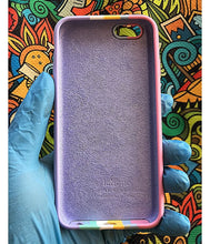 Load image into Gallery viewer, Pink Rainbow Luxury silicone case for Apple Iphone 6/6s
