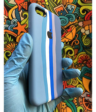 Load image into Gallery viewer, Blue Rainbow Luxury silicone case for Apple Iphone 7/8
