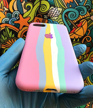 Load image into Gallery viewer, Pink Rainbow Luxury silicone case for Apple Iphone 7/8

