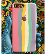 Load image into Gallery viewer, Pink Rainbow Luxury silicone case for Apple Iphone 7plus/8plus
