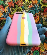 Load image into Gallery viewer, Pink Rainbow Luxury silicone case for Apple Iphone 7plus/8plus
