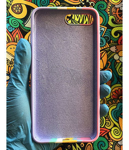 Pink Rainbow Luxury silicone case for Apple Iphone 7plus/8plus