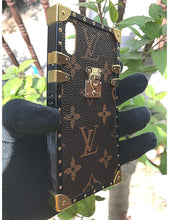 Load image into Gallery viewer, Square LV Leather Premium case for Apple Iphone XR
