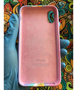 Pink Rainbow Luxury silicone case for Apple Iphone X/XS