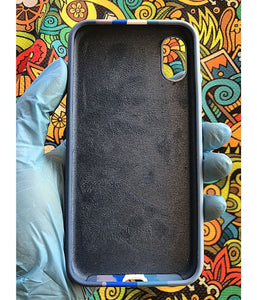 Blue Rainbow Luxury silicone case for Apple Iphone X/XS