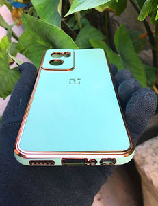 Light Green My Case chrome silicone case for OnePlus Nord CE 2