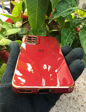 Load image into Gallery viewer, Maroon My Case chrome silicone case for OnePlus 9R
