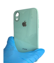 Load image into Gallery viewer, Mint Green glass camera protector premium case for Apple Iphone XR
