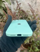 Load image into Gallery viewer, Mint Green 9D glass camera lense premium case for Apple Iphone 12
