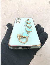 Load image into Gallery viewer, Mint Green chrome chain silicone premium case for OnePlus Nord
