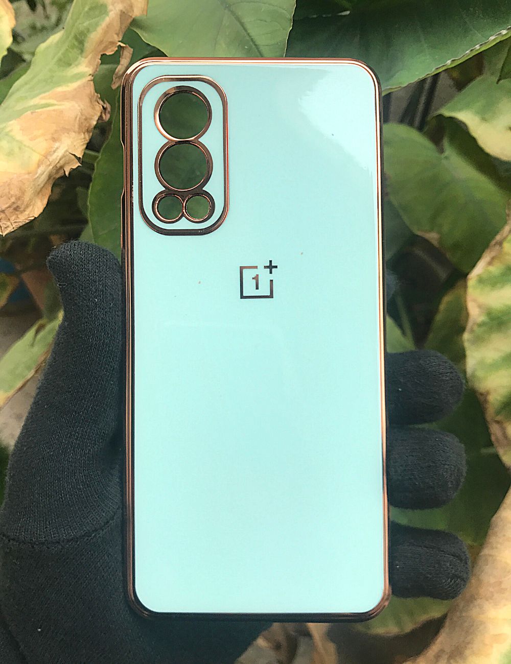 Mint Green My Case chrome silicone case for OnePlus Nord 2