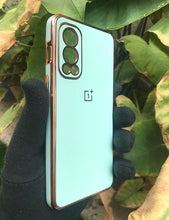 Load image into Gallery viewer, Mint Green My Case chrome silicone case for OnePlus Nord 2
