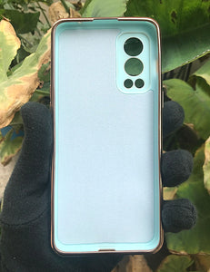 Mint Green My Case chrome silicone case for OnePlus Nord 2