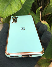 Load image into Gallery viewer, Mint Green My Case chrome silicone case for OnePlus Nord
