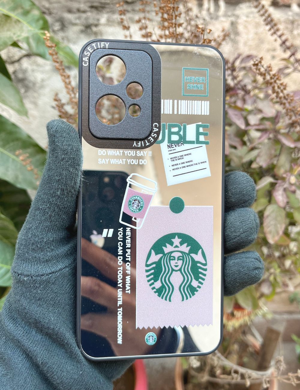 Mirror casetify Never silicone tpu case for OnePlus Nord CE 2 Lite