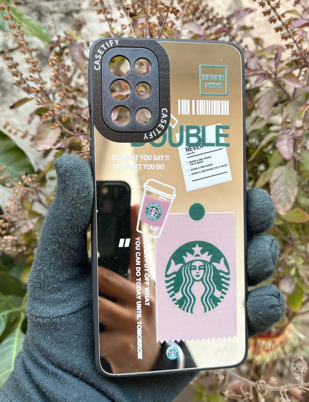 Mirror casetify Never silicone tpu case for OnePlus 9R