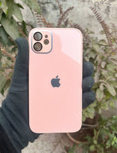 Load image into Gallery viewer, Peach 9D glass camera lense premium case for Apple Iphone 11
