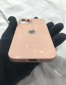 Peach glass camera protector premium case for Apple Iphone 12 Pro Max
