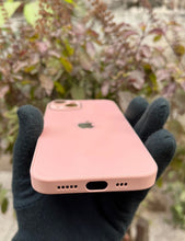 Load image into Gallery viewer, Peach 9D glass camera lense premium case for Apple Iphone 13
