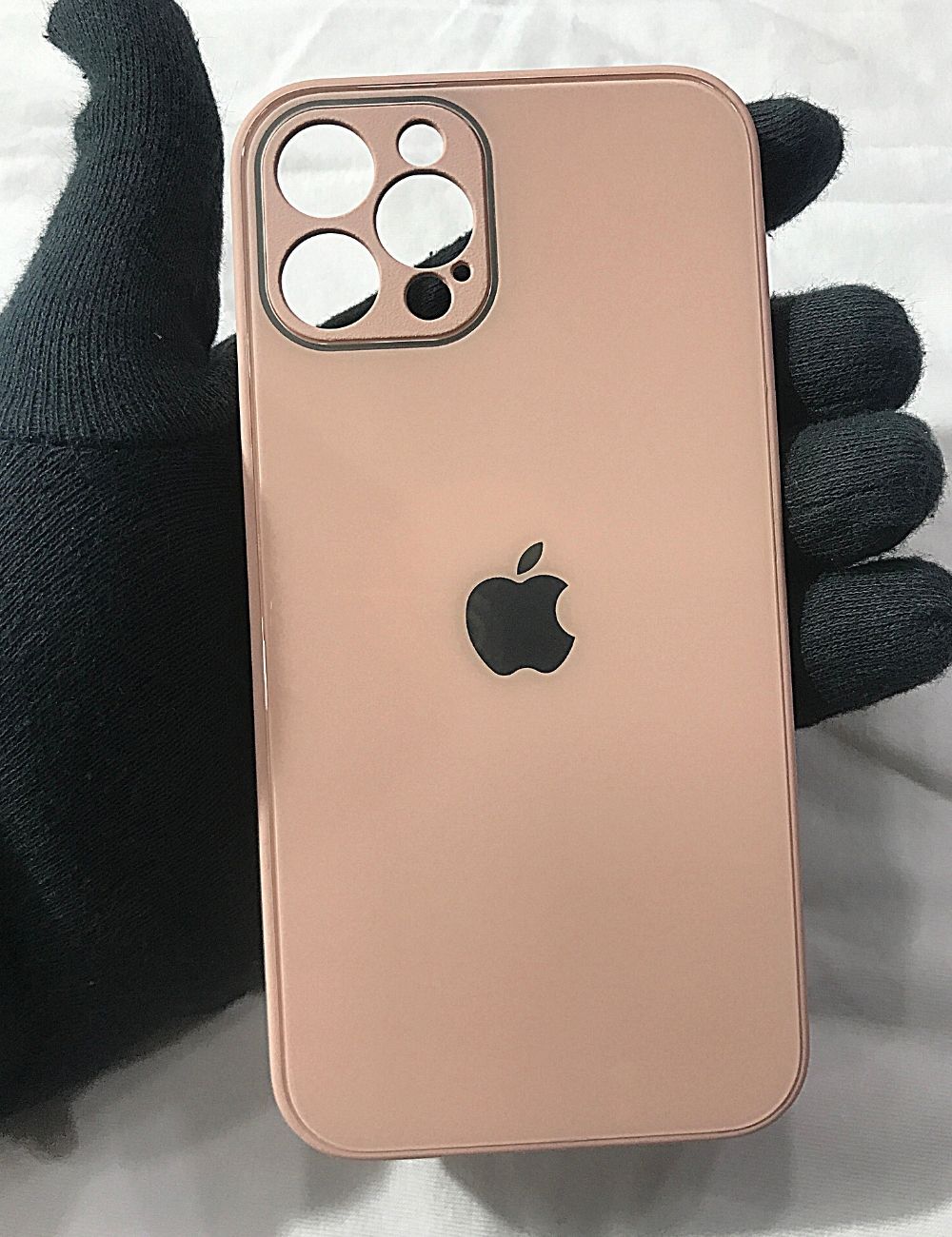 Peach glass camera protector premium case for Apple Iphone 12 Pro