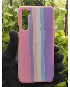 Pink Rainbow silicone case for OnePlus Nord