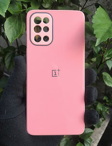 Pink glass camera protector premium case for OnePlus 9R
