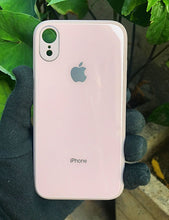 Load image into Gallery viewer, Matte Pink glass camera protector premium case for Apple Iphone XR
