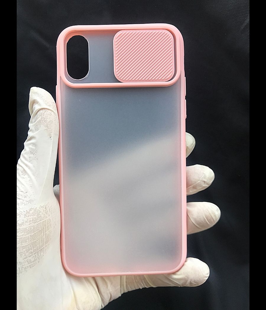 Peach Pink Shutter case for Apple Iphone X/XS