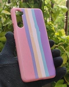 Pink Rainbow silicone case for OnePlus Nord
