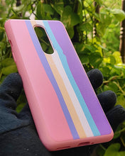Load image into Gallery viewer, Pink Rainbow silicone case for OnePlus 8

