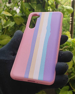 Pink Rainbow silicone case for OnePlus Nord